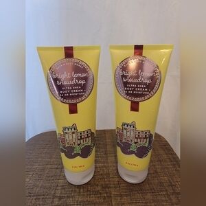 Bath & Body Works Bright Lemon Snowdrops Two New 8oz Containers(Retired)